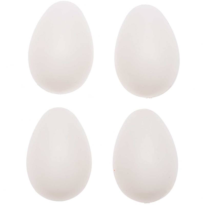 idee. Creativmarkt Kunststoffeier weiß 6cm 20 Stück von idee. Creativmarkt