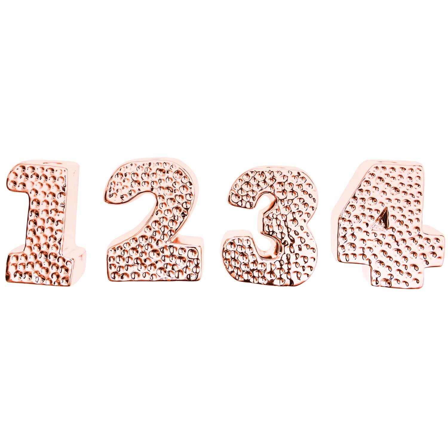 Porzellan-Kerzenhalter Adventszahlen 8,5cm von idee. Creativmarkt