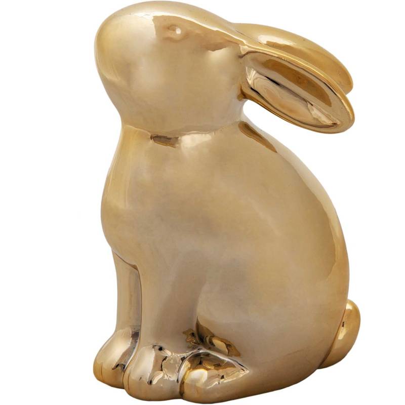 idee. Creativmarkt Porzellanhase sitzend gold 15cm von idee. Creativmarkt