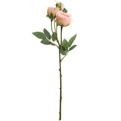 Rose mit 3 Blüten rosé 44cm von idee. Creativmarkt