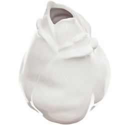 Rosenvase aus Keramik weiß 10cm von idee. Creativmarkt