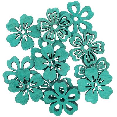 Streu Blüte petrol 3,5cm 12 Stück Streu Blüte petrol 3,5cm 12 Stück von idee. Creativmarkt