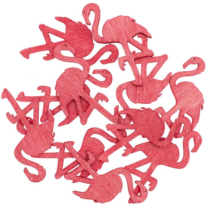 Streu Flamingo pink 4cm 12 Stück von idee. Creativmarkt