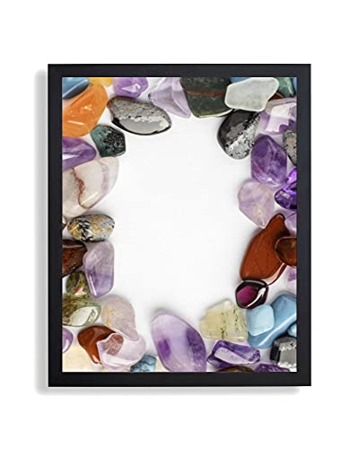 Bilderrahmen Opal X | 20x25 cm | Schwarz matt | Antireflex Kunstglas | Poster Puzzle Diamond Painting Drucke von ideenwelt24