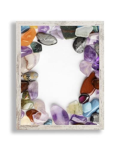 Bilderrahmen Opal X | 50x70 cm | Beige White Vintage | Antireflex Kunstglas | Poster Puzzle Diamond Painting Drucke von ideenwelt24