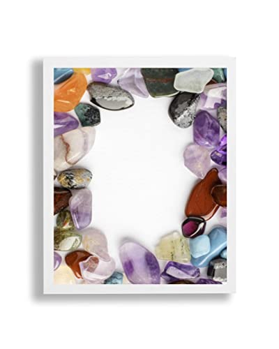 Bilderrahmen Opal A 55x78 cm Weiß matt mit Antireflex Kunstglas für Poster Puzzle Diamond Painting von ideenwelt24