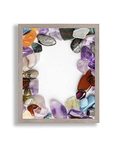 Bilderrahmen Opal A 60x85 cm Apfel Holz Dekor mit Antireflex Kunstglas für Poster Puzzle Diamond Painting von ideenwelt24