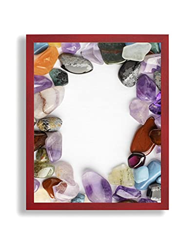 Bilderrahmen Opal X | 60x90 cm | Bordeaux Rot | Antireflex Kunstglas | Poster Puzzle Diamond Painting Drucke von ideenwelt24