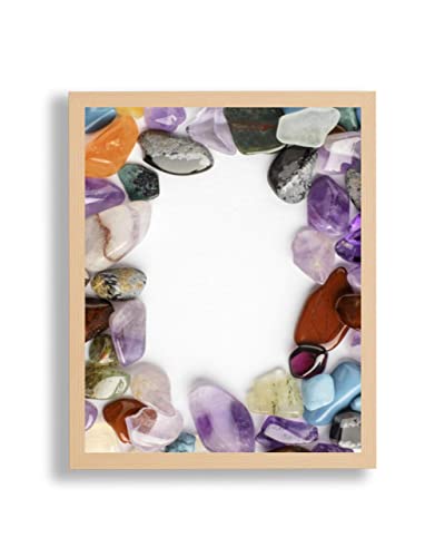 arte-tuo Bilderrahmen Opal X | 80x100 cm | Buche Dekor | Antireflex Kunstglas | Poster Puzzle Diamond Painting Drucke von arte-tuo
