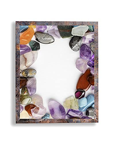 Bilderrahmen Opal N 24x34 cm Rusty Iron Look mit klarem Kunstglas für Poster Puzzle Diamond Painting von ideenwelt24
