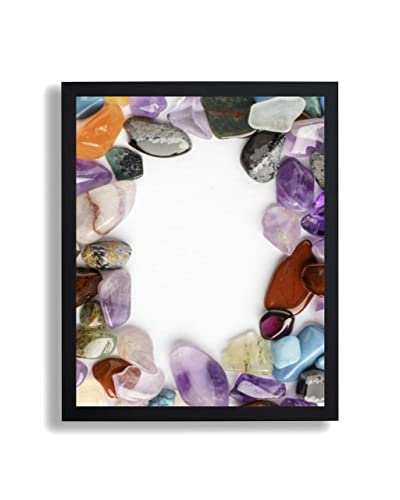 arte-tuo Bilderrahmen Opal N | 24x34 cm | Schwarz matt | klares Kunstglas | Poster Puzzle Diamond Painting Drucke von arte-tuo