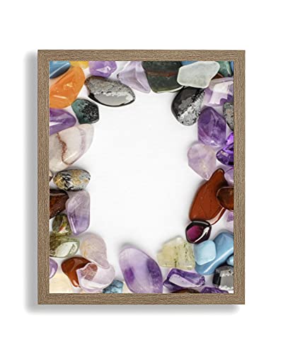Bilderrahmen Opal N 40x90 cm Wildeiche Dekor mit klarem Kunstglas für Poster Puzzle Diamond Painting von ideenwelt24