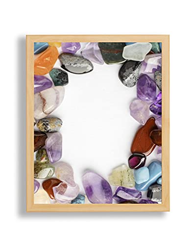 arte-tuo Bilderrahmen Opal X | 70x100 cm | Kiefer Dekor | Antireflex Kunstglas | Poster Puzzle Diamond Painting Drucke von arte-tuo