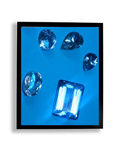 Bilderrahmen Topas N | 60x120 cm | Schwarz Glanz | Kunstglas klar | Poster Puzzle Diamond Painting von arte-tuo