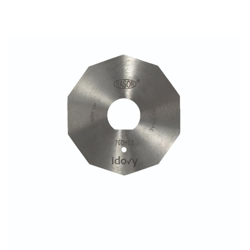 idovy ® - Rasor klinge 70 mm aus HSS Stahl und 10 Seiten - 70DHSS von idovy