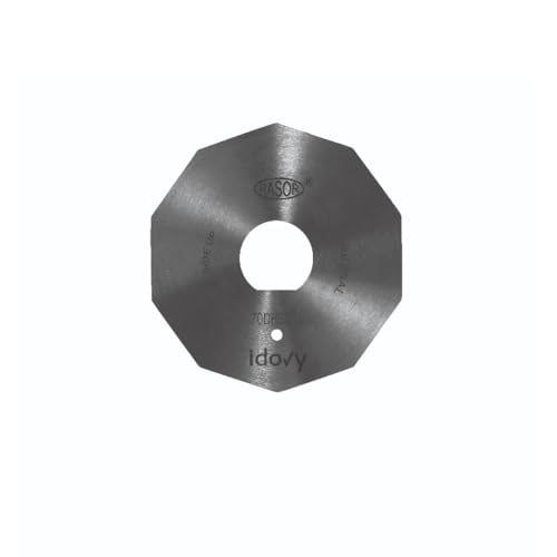idovy ® - Rasor klinge 70 mm aus HSS Teflon Stahl Titan und 10 Seiten - 70DHSSTN von idovy
