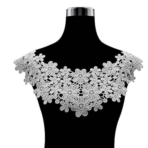 ieron Bestickte Spitzen-Kragen-Applikation, florale Spitzenbesatz, Applikation, Patches, Scrapbooking, geprägtes Nähen für DIY, Handwerk, Kostüm, Kleidung, Hochzeitskleid, Dekoration, Weiß ieron Bestickte Spitzen-Kragen-Applikation, florale Spitzenbesatz, Applikation, Patches, Scrapbooking, geprägtes Nähen für DIY, Handwerk, Kostüm, Kleidung, Hochzeitskleid, Dekoration, Weiß von Ieron