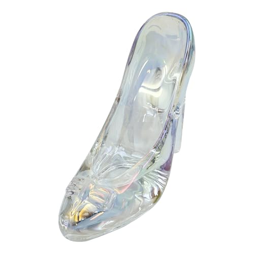 Ieron Kristall-High-Heels-Schuh-Ornament, Cinderella-Glaskristall-High-Heels-Schuh-Figur-Ornamente, Mädchen-Geburtstagsgeschenk, Hochzeits-Mittelstück (klar bunt) von Ieron