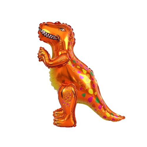3D Dinosaurier Folienballon, Dinosaurier Luftballons, Orangefarbene Tyrannosaurus Rex Luftballons, Kinder Dino Luftballons Partyzubehör, Selbststehende Dinosaurier-Folienballons 3D Dinosaurier Folienballon, Dinosaurier Luftballons, Orangefarbene Tyrannosaurus Rex Luftballons, Kinder Dino Luftballons Partyzubehör, Selbststehende Dinosaurier-Folienballons von iewrtcin
