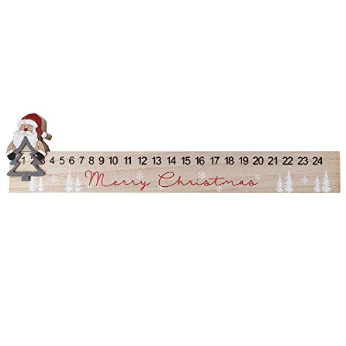 1stk Weihnachts-countdown-kalender Weihnachtskalender Aus Holz Weihnachtskalender Dekoration Desktop Datum Adventskalender Weihnachtsgeschenke Schreibtisch Hölzern Esstisch von ifundom