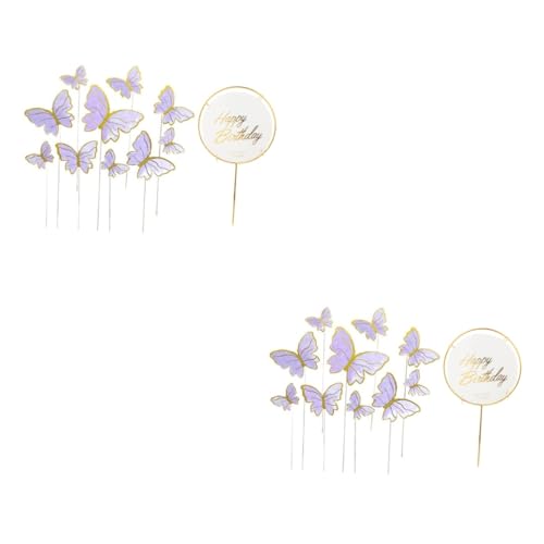 3 Sätze Butterfly Kuchenstecker Schmetterlings Dessert Picks und Eisenkreis für Geburtstagsfeiern Kreative Tortendekoration für Freunde und Familie 3 Sätze Butterfly Kuchenstecker Schmetterlings Dessert Picks und Eisenkreis für Geburtstagsfeiern Kreative Tortendekoration für Freunde und Familie von ifundom