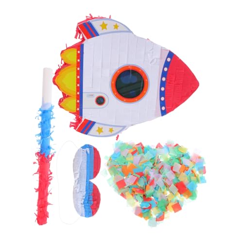 Raketen Piñata Für Geburtstagsspiele Weltraum Party Dekorationen Mit Augenbinde Fledermaus Konfetti Partyzubehör Zum Thema Weltraum Für Mädchen Und Jungen Raketen Piñata Für Geburtstagsspiele Weltraum Party Dekorationen Mit Augenbinde Fledermaus Konfetti Partyzubehör Zum Thema Weltraum Für Mädchen Und Jungen von ifundom