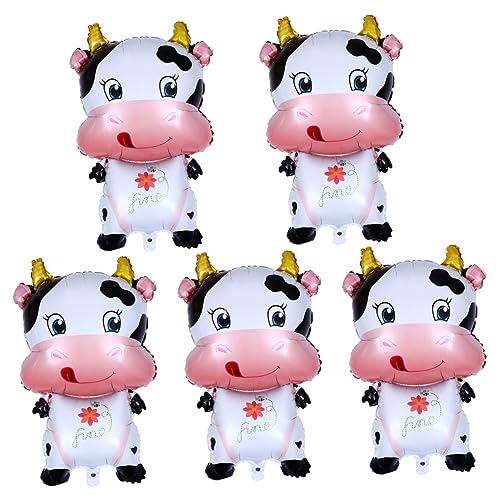 ifundom 1 Satz 5 Stück Kuh aluminium film ballon fünf thematisiert Kuh Ballon Tiere Ballon Ballongas luftballons das jahr des ochsen partyballons Cartoon-Ochsen-Ballons Aluminiumfolie Weiß ifundom 1 Satz 5 Stück Kuh aluminium film ballon fünf thematisiert Kuh Ballon Tiere Ballon Ballongas luftballons das jahr des ochsen partyballons Cartoon-Ochsen-Ballons Aluminiumfolie Weiß von ifundom