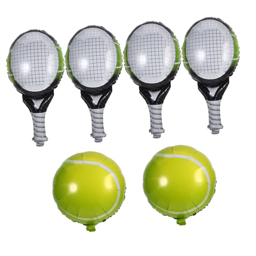 ifundom 1 Satz Aufblasbare Tennisdekoration Tennis Ball Aluminium Partyballons Luftballons für Sportpartys Tennisball-Ballon Ballons Dekorationen Geburtstag Luftballons Geburtstagsballon von ifundom