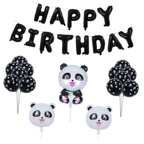 ifundom 1 Satz Panda-Ballon Ballon zum Thema Panda Dekorative Luftballons kindergeburtstags dekoration helium balloon ballons helium Geburtstagsballon Partyzubehör Aluminiumfolie von ifundom
