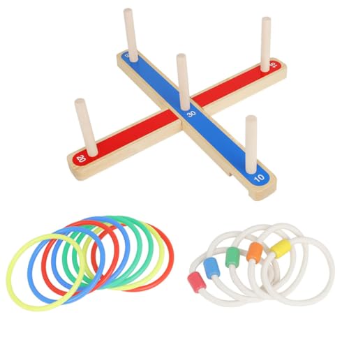 ifundom 1 Satz Ringwurf- Säuglingsspielzeug Wurfspielzeug interaktives holzspielzeug Toys Wurfringe Spiel werfen Ringwurfspiel für Hanfseil Colorful ifundom 1 Satz Ringwurf- Säuglingsspielzeug Wurfspielzeug interaktives holzspielzeug Toys Wurfringe Spiel werfen Ringwurfspiel für Hanfseil Colorful von ifundom