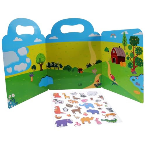 ifundom 1 Satz Stickerbuch Für Kleinkindspielzeug Aufkleber Für Spiele Aufkleber Mit Stickerbuch DIY-stickerbuch Aufkleberbuch Für Sticker- Papier ifundom 1 Satz Stickerbuch Für Kleinkindspielzeug Aufkleber Für Spiele Aufkleber Mit Stickerbuch DIY-stickerbuch Aufkleberbuch Für Sticker- Papier von ifundom