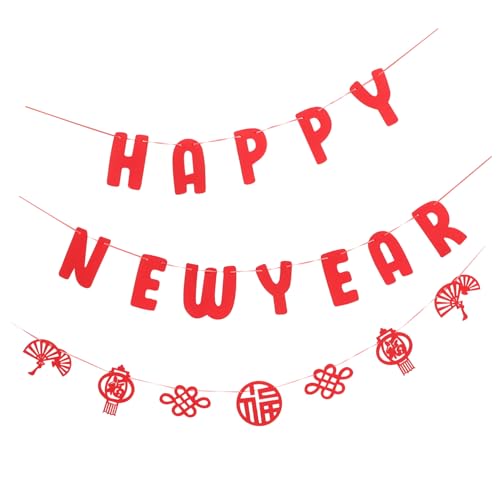 ifundom 1 Satz Stoff-Neujahrsbanner Glücklich die Büroeinrichtung Girlande chinesisches neujahrsbanner bürodeko büro Dekoration Room Decoration fensterdeko Partyzubehör Neujahrsvorräte ifundom 1 Satz Stoff-Neujahrsbanner Glücklich die Büroeinrichtung Girlande chinesisches neujahrsbanner bürodeko büro Dekoration Room Decoration fensterdeko Partyzubehör Neujahrsvorräte von ifundom