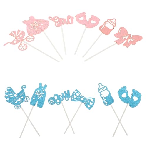 ifundom 1 Set Kuchen-party-zubehör Für Gender-reveal-feierlichkeiten. Gender-reveal-kuchenornamente. Kuchen-party-zubehör. Gender-reveal-kuchenverzierungen von ifundom