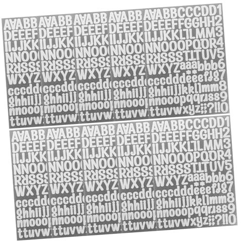 ifundom 10 Blatt Teiliges Glitzer Buchstaben und Zahlen Aufkleber Selbstklebend Kleine Dekorative Alphabet Sticker für DIY Scrapbooking Geschenkverpackung Partydeko in Silber ifundom 10 Blatt Teiliges Glitzer Buchstaben und Zahlen Aufkleber Selbstklebend Kleine Dekorative Alphabet Sticker für DIY Scrapbooking Geschenkverpackung Partydeko in Silber von ifundom