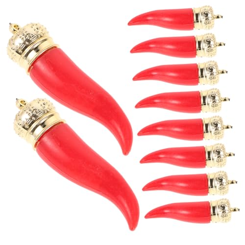 ifundom 10 STK. Chili-Pfeffer-Charme Chili-Charme Ohrring-Charms künstlicher Pfeffer Gemüse-Anhänger Lebensmittelanhänger für die Schmuckherstellung Ohrringe Machen Charms Plastik rot ifundom 10 STK. Chili-Pfeffer-Charme Chili-Charme Ohrring-Charms künstlicher Pfeffer Gemüse-Anhänger Lebensmittelanhänger für die Schmuckherstellung Ohrringe Machen Charms Plastik rot von ifundom