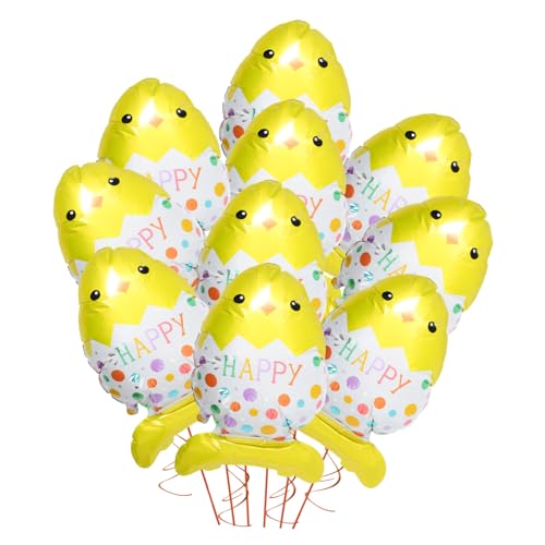 ifundom 10 Stück Osterei-Luftballon aus Aluminiumfolie Ballongirlande Ballonkreisständer Blase Ballonreifen ballonie kidsballonie Ballondekorationen zu Ostern Feier Ballon von ifundom