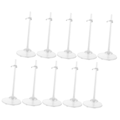 ifundom 10 Stück Puppen-Display-Halterung puppenzubehör doll Accessories Puppenautositz Puppenhaus Displayhalter für Actionfiguren Kleiner Puppenständer Puppenregal Plastik von ifundom