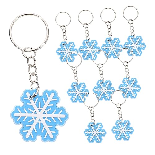 ifundom 10 Stück Schneeflocken-schlüsselanhänger Urlaub Ring Auto Artikel Schlüsselkette Füller Charme Wunderlich Gans-schlüsselanhänger Glocke Weihnachts-schlüsselanhänger Pvc Sky-blue ifundom 10 Stück Schneeflocken-schlüsselanhänger Urlaub Ring Auto Artikel Schlüsselkette Füller Charme Wunderlich Gans-schlüsselanhänger Glocke Weihnachts-schlüsselanhänger Pvc Sky-blue von ifundom