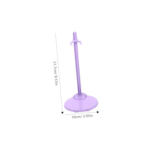 ifundom 10 Stück Teiliges Puppenständer Fliederfarbene Doll Display Ständer Stabile Halterung für Actionfiguren und Handgemachte Puppen Tischständer für Haushalt und Schaufenster von ifundom