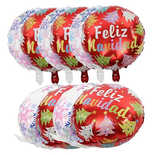 ifundom 10 Stück Weihnachtsballons Geburtstag Luftballons Weihnachtsfeier Ballon Fiesta büro dekoration office decoration Requisiten für Festivalballons Ballonstütze Aluminiumfolie ifundom 10 Stück Weihnachtsballons Geburtstag Luftballons Weihnachtsfeier Ballon Fiesta büro dekoration office decoration Requisiten für Festivalballons Ballonstütze Aluminiumfolie von ifundom