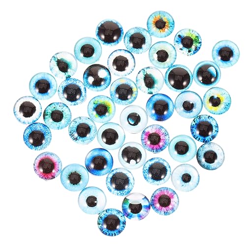 ifundom 100 Stück doll Accessories Plush Toy DIY Zubehör für Plüschtiere Plush dekorative Puppenaugen Puppenständer Figuren ausgestopfte Puppenaugen Bastelaugen zum Häkeln Glas von ifundom