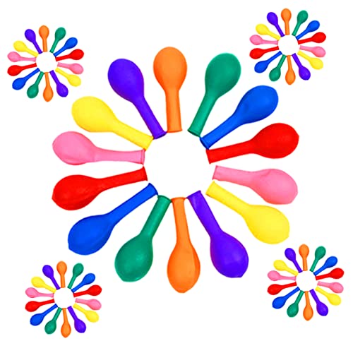 ifundom 100 Stück fluoreszierender Ballon Luftballons groß Heißluftballon-Bogen-Set Blase Luftballons stanzen Heliumballons leuchtende Partydekorationen leuchtende Partyartikel Emulsion von ifundom