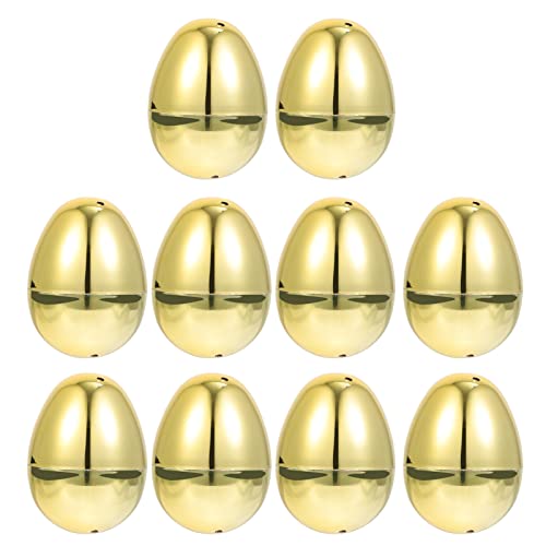 ifundom 10St Osterei Eierschaleneier Schokoladeneier Token-Ei Dampftopf easter egg decoration geschenkideen ostern Eierschmuck aus Kunststoff Heimfest-Eier-Dekore Plastik Golden ifundom 10St Osterei Eierschaleneier Schokoladeneier Token-Ei Dampftopf easter egg decoration geschenkideen ostern Eierschmuck aus Kunststoff Heimfest-Eier-Dekore Plastik Golden von ifundom