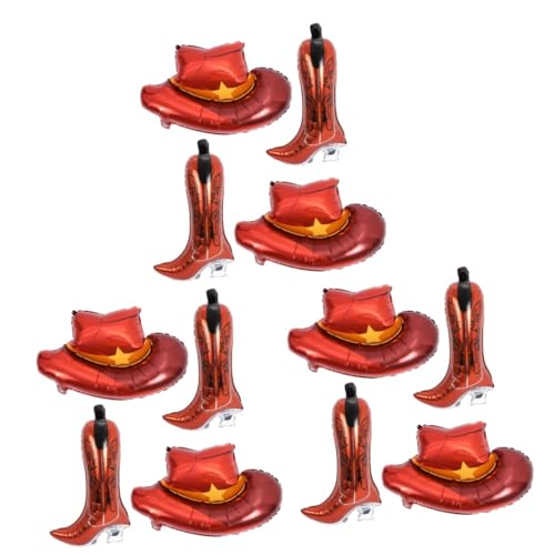 ifundom 12 Stck Teiliges Cowboy Hut Stiefel Folienballons Western Party Deko Aufblasbare Fotorequisiten Aluminiumfolie Farbenfrohe Cowboy Themen Luftballons für Geburtstags und ifundom 12 Stck Teiliges Cowboy Hut Stiefel Folienballons Western Party Deko Aufblasbare Fotorequisiten Aluminiumfolie Farbenfrohe Cowboy Themen Luftballons für Geburtstags und von ifundom