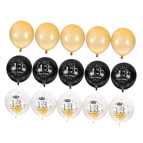 ifundom 12 Stück Dekorationen Für Ballonpartys Geburtstag Luftballons Helium Klein Alles Zum Geburtstag-ballon-set Geburtstagsfeier Ballon Grün Partydekorationen Emulsion Golden von ifundom