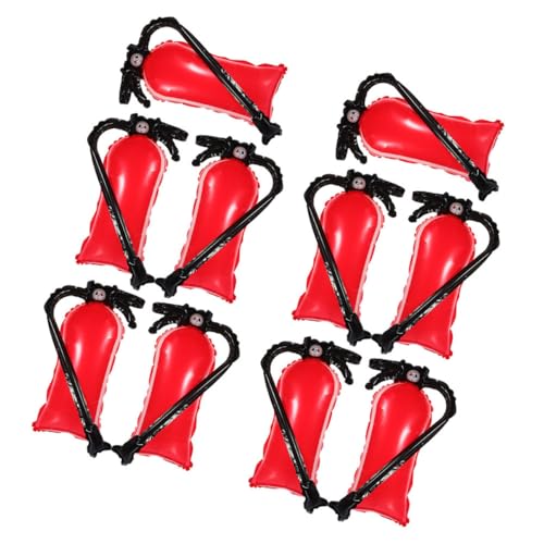 ifundom 12 Stück Feuerparty Dekorationen Feuerparty Luftballons Girlande Aufblasgebläse Feuerwehrmann Geburtstagsparty Zubehör Ballonreifen Wiederverwendbare Wasserballons von ifundom