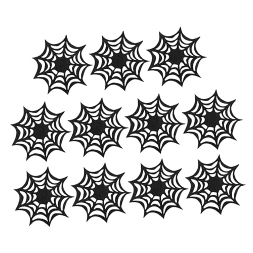 ifundom 12 Stück Halloween Dekoration Halloween-Dekoration Antislip Halloween-Spinnennetz-Servietten Halloween- im Innenbereich Filzmatte Untersetzer aus Filz für zu Hause Vlies Black ifundom 12 Stück Halloween Dekoration Halloween-Dekoration Antislip Halloween-Spinnennetz-Servietten Halloween- im Innenbereich Filzmatte Untersetzer aus Filz für zu Hause Vlies Black von ifundom