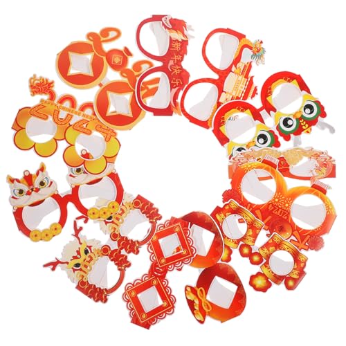 ifundom 12 Stück Papiergläser Laternen Partys Glückliches Jahr-Brille Neujahrsfeierbrille Brillen Party-Accessoire 2024 Partybevorzugung Für Das Chinesische Neujahr Rot ifundom 12 Stück Papiergläser Laternen Partys Glückliches Jahr-Brille Neujahrsfeierbrille Brillen Party-Accessoire 2024 Partybevorzugung Für Das Chinesische Neujahr Rot von ifundom