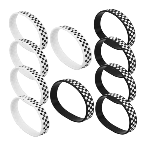 ifundom 12 Stück Teiliges Silikonarmband mit Kariertem Racing Design Elastische Sportarmbänder für Motorsport Fans Party und Eventdekoration Vielseitig für Geburtstagsfeiern ifundom 12 Stück Teiliges Silikonarmband mit Kariertem Racing Design Elastische Sportarmbänder für Motorsport Fans Party und Eventdekoration Vielseitig für Geburtstagsfeiern von ifundom