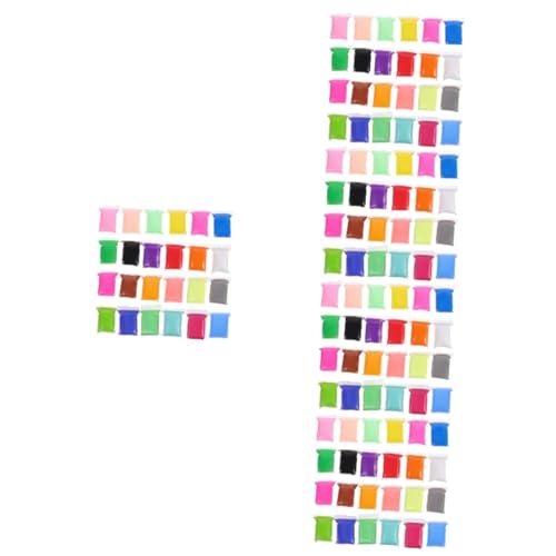 ifundom 120 Packungen Teiliges Buntes Modelliermasse für Ultraleichte Flexible Knetmasse aus Sicherem Material zum Basteln von Figuren Schmuck und Dekorationen als zu Geburtstag und von ifundom